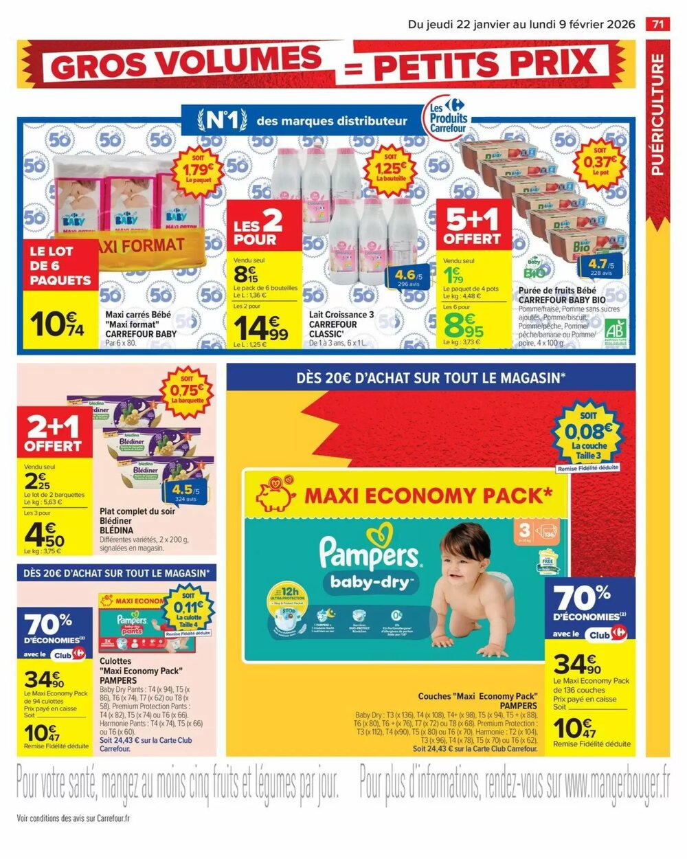Prospectus promotionnel Carrefour valable à partir du 22/01/2026 - Page 73.