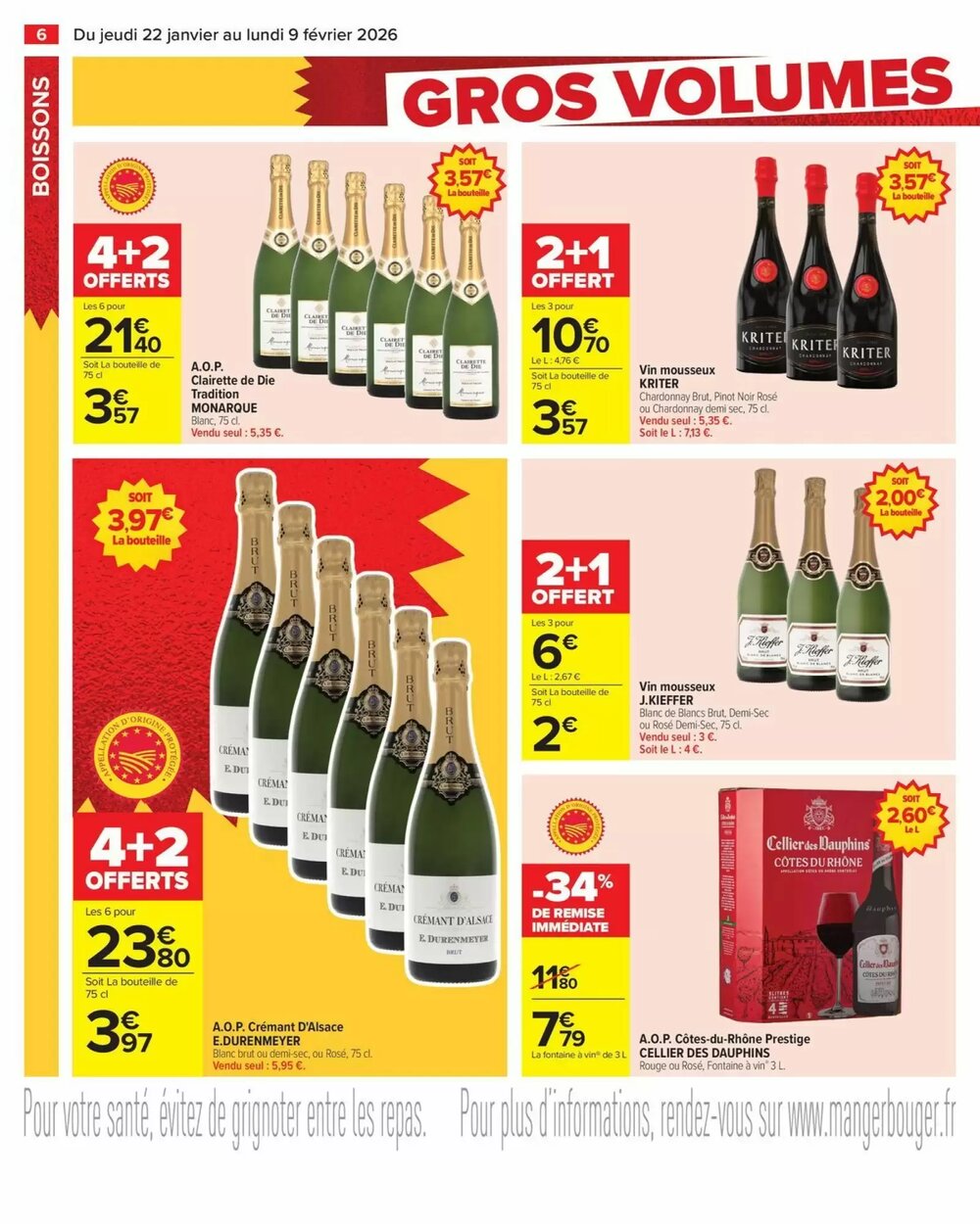 Prospectus promotionnel Carrefour valable à partir du 22/01/2026 - Page 8.