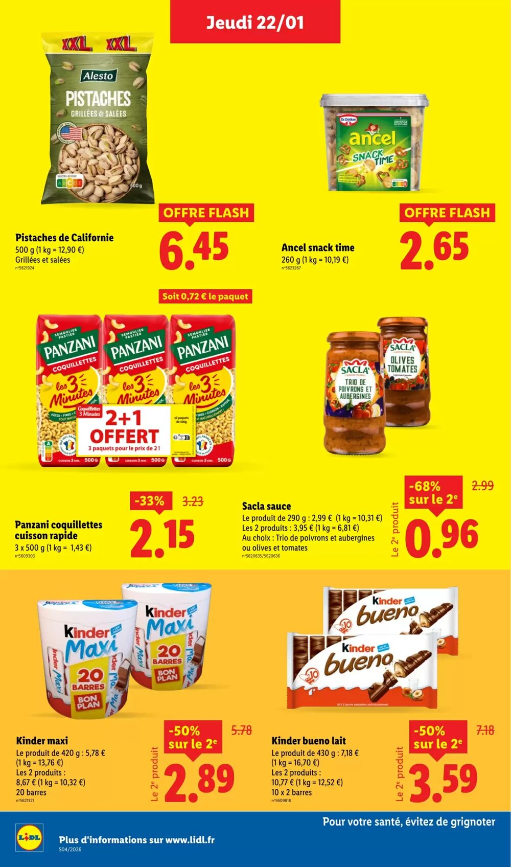 Prospectus promotionnel Lidl valable à partir du 22/01/2026 - Page 18.