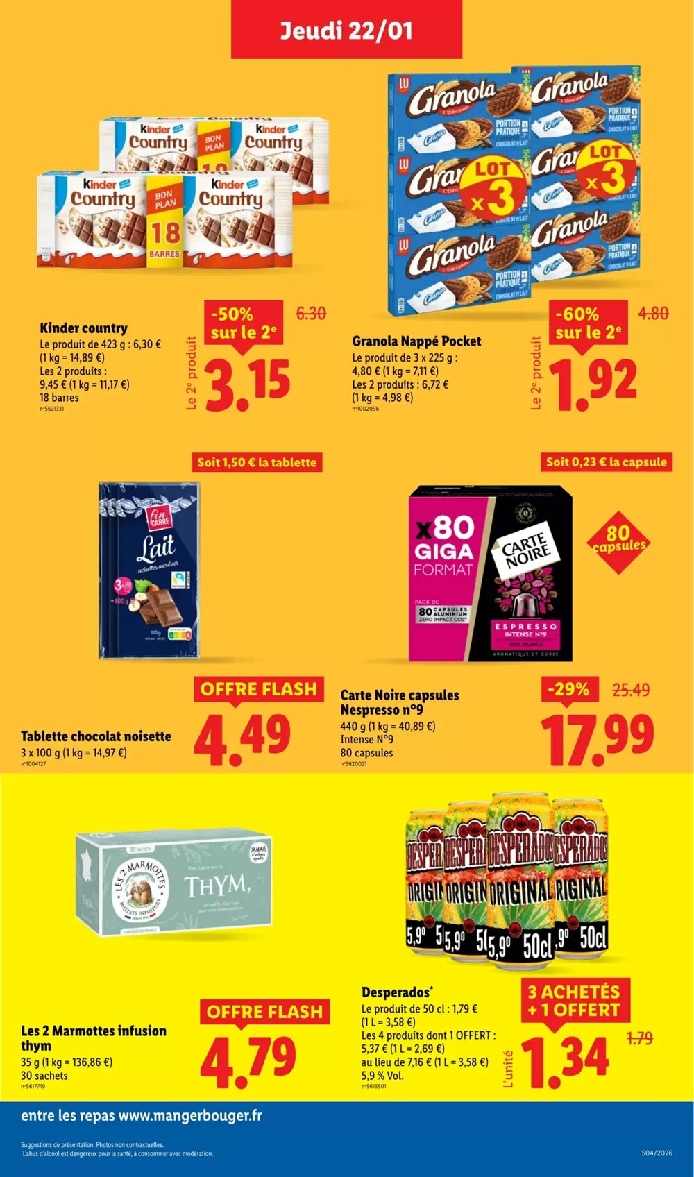Prospectus promotionnel Lidl valable à partir du 22/01/2026 - Page 19.