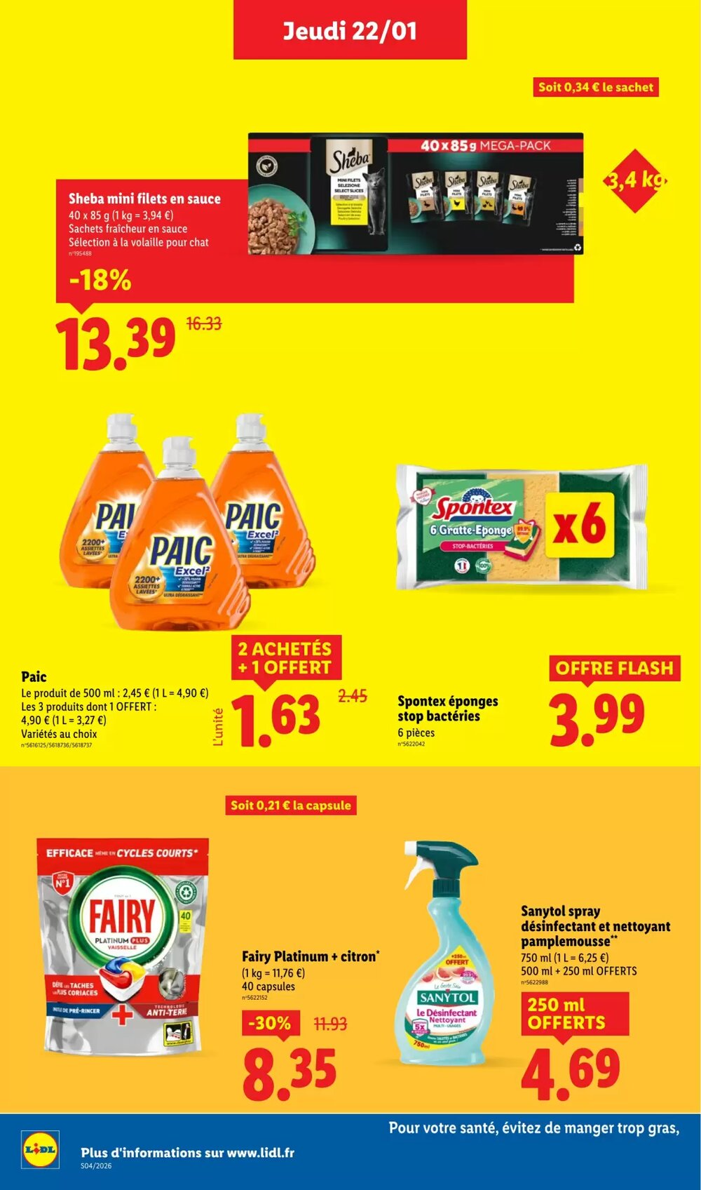 Prospectus promotionnel Lidl valable à partir du 22/01/2026 - Page 20.