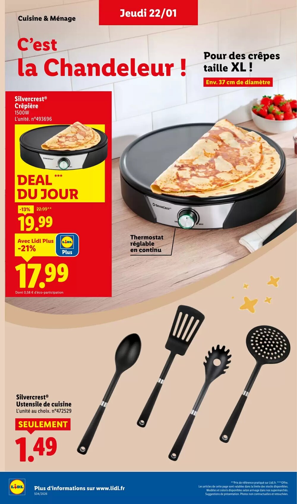 Prospectus promotionnel Lidl valable à partir du 22/01/2026 - Page 36.