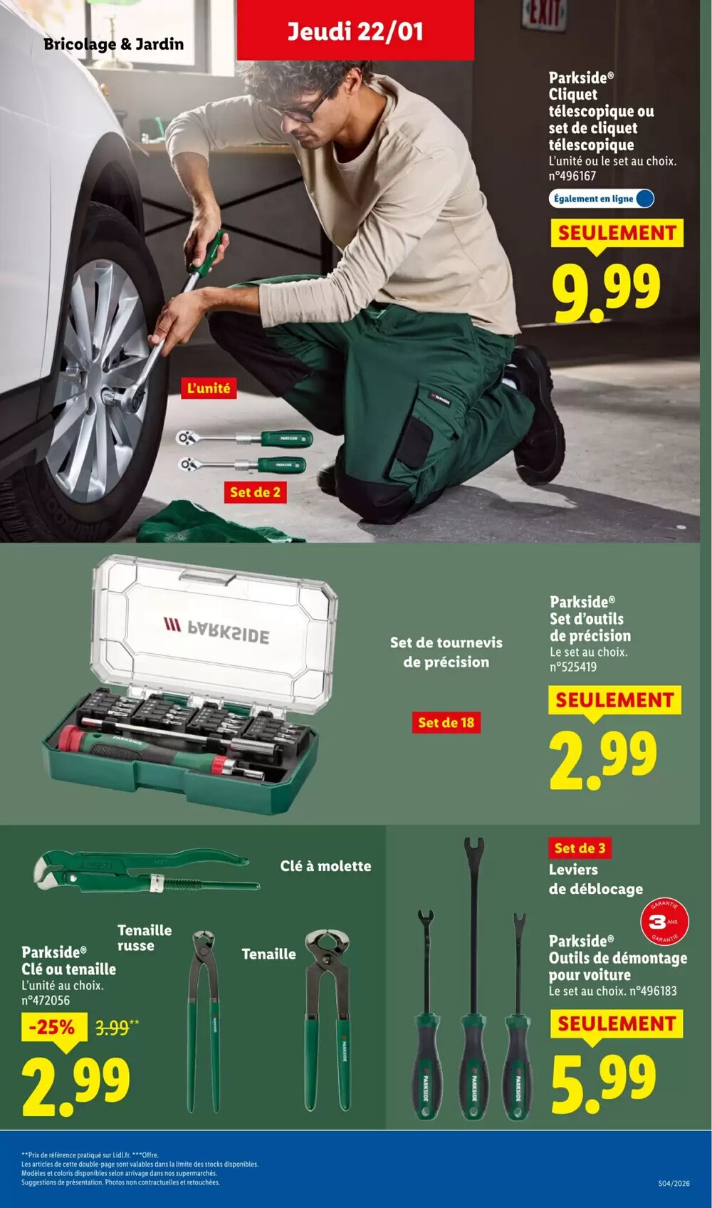 Prospectus promotionnel Lidl valable à partir du 22/01/2026 - Page 47.