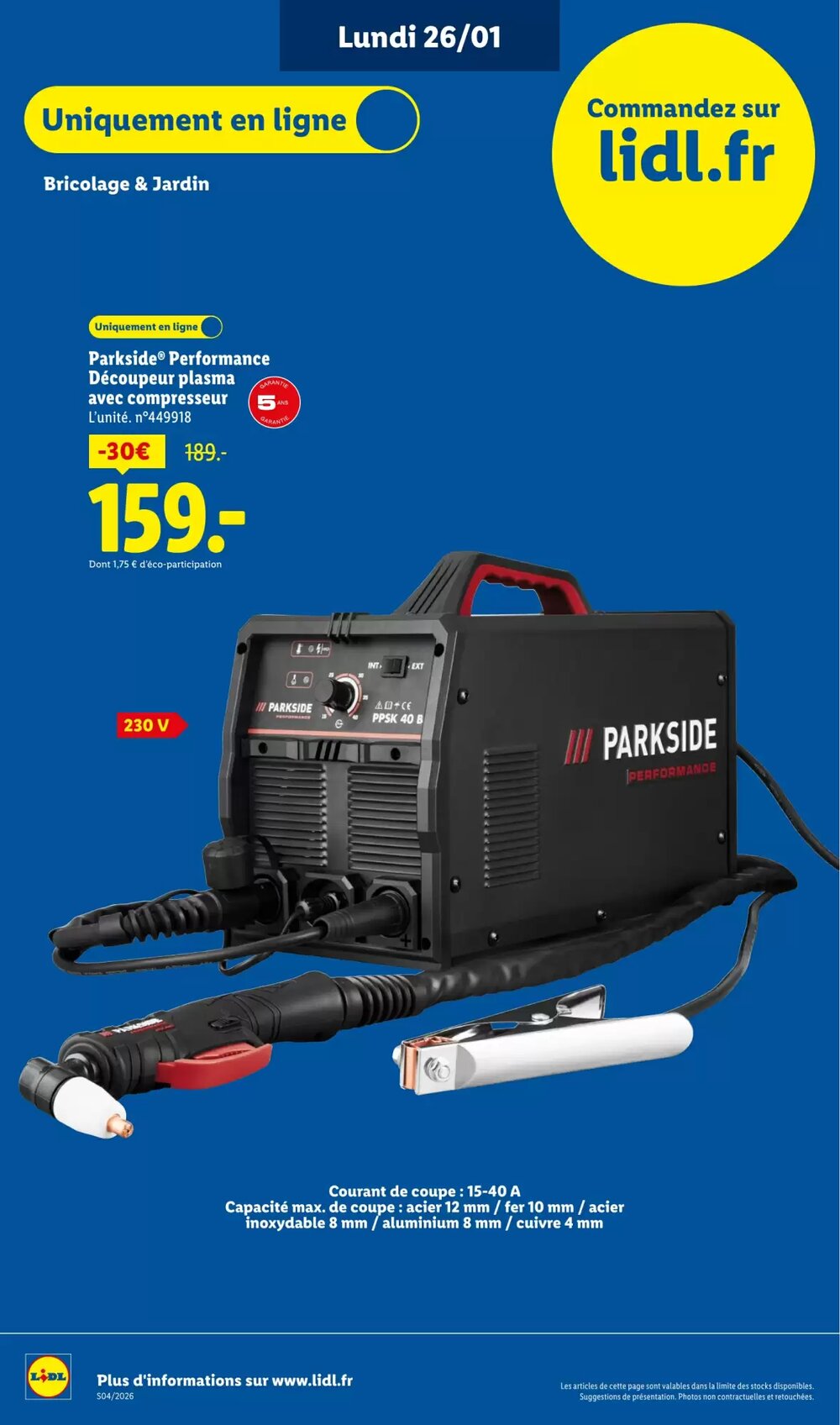 Prospectus promotionnel Lidl valable à partir du 22/01/2026 - Page 70.