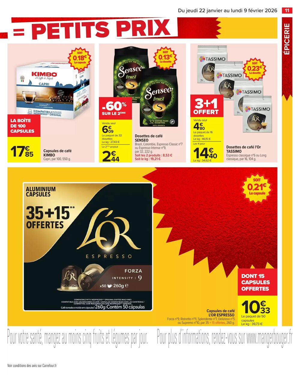 Prospectus promotionnel Carrefour valable à partir du 22/01/2026 - Page 13.