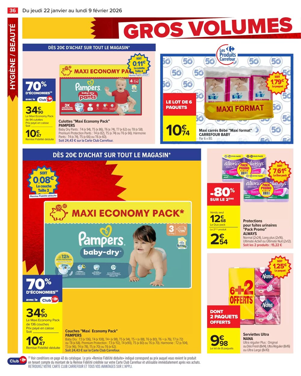 Prospectus promotionnel Carrefour valable à partir du 22/01/2026 - Page 38.