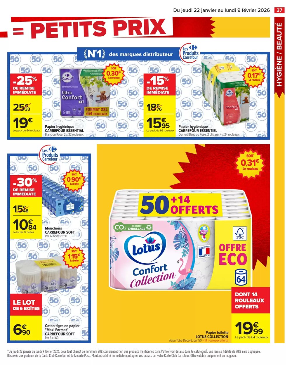 Prospectus promotionnel Carrefour valable à partir du 22/01/2026 - Page 39.