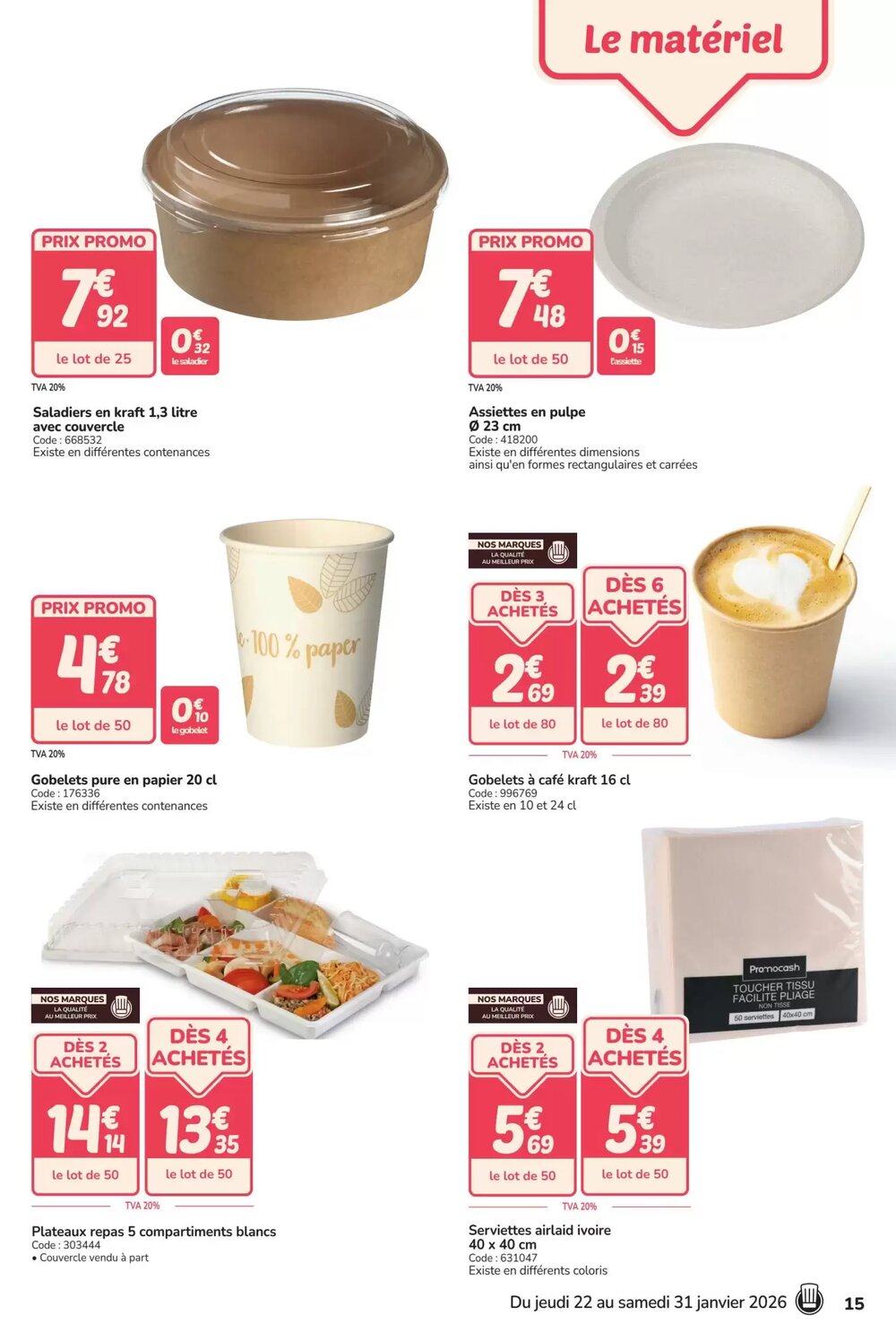 Prospectus promotionnel Promocash valable à partir du 22/01/2026 - Page 15.