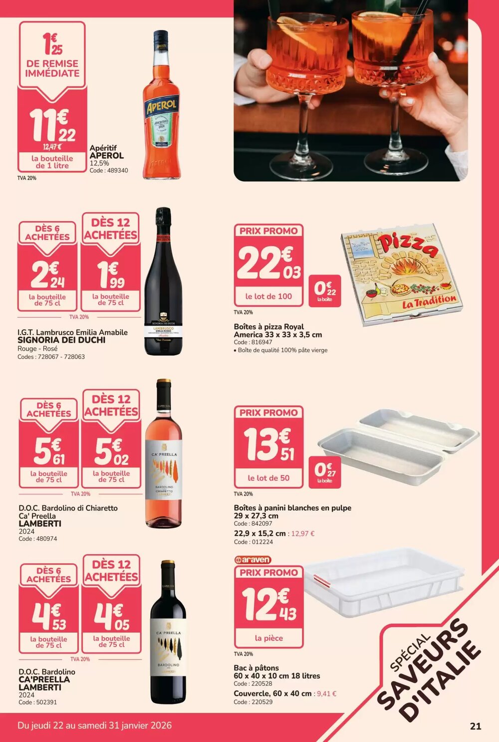 Prospectus promotionnel Promocash valable à partir du 22/01/2026 - Page 21.