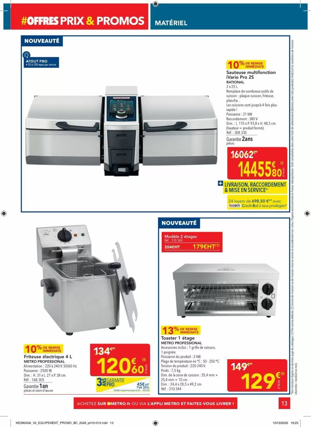 Prospectus promotionnel METRO valable à partir du 23/01/2026 - Page 13.