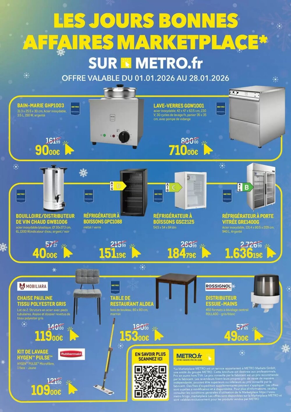 Prospectus promotionnel METRO valable à partir du 23/01/2026 - Page 1.