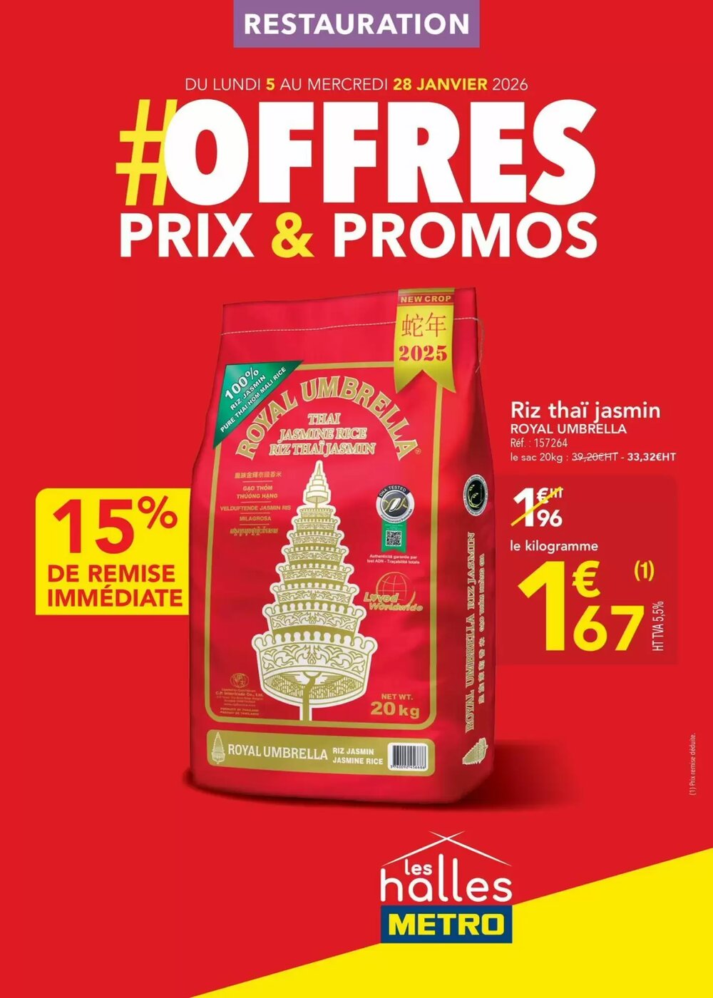 Prospectus promotionnel METRO valable à partir du 23/01/2026 - Page 1.