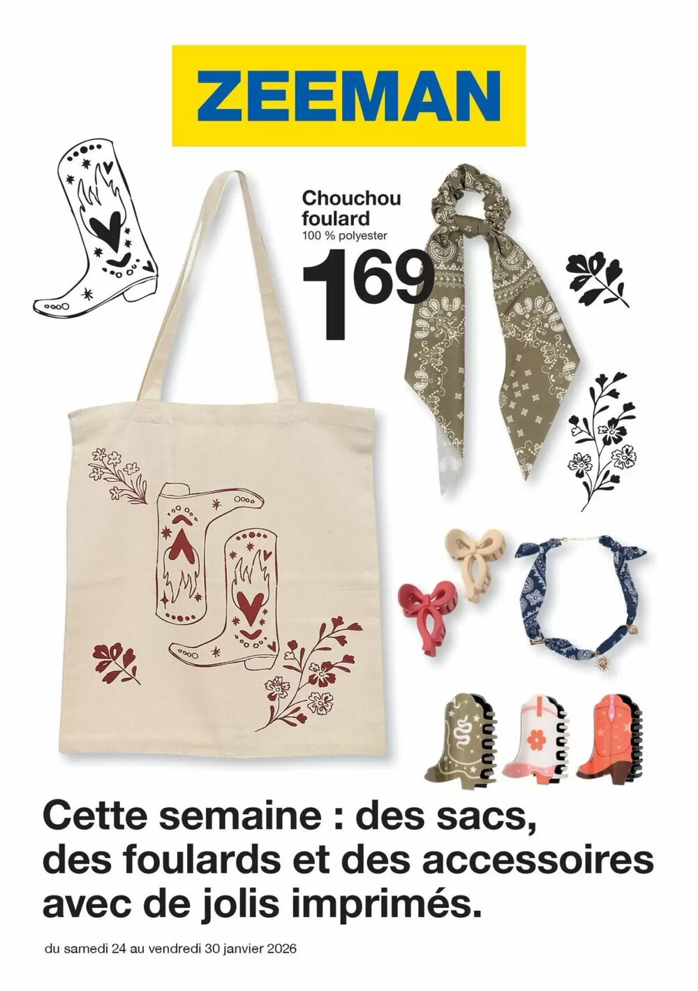 Prospectus promotionnel Zeeman valable à partir du 23/01/2026 - Page 1.