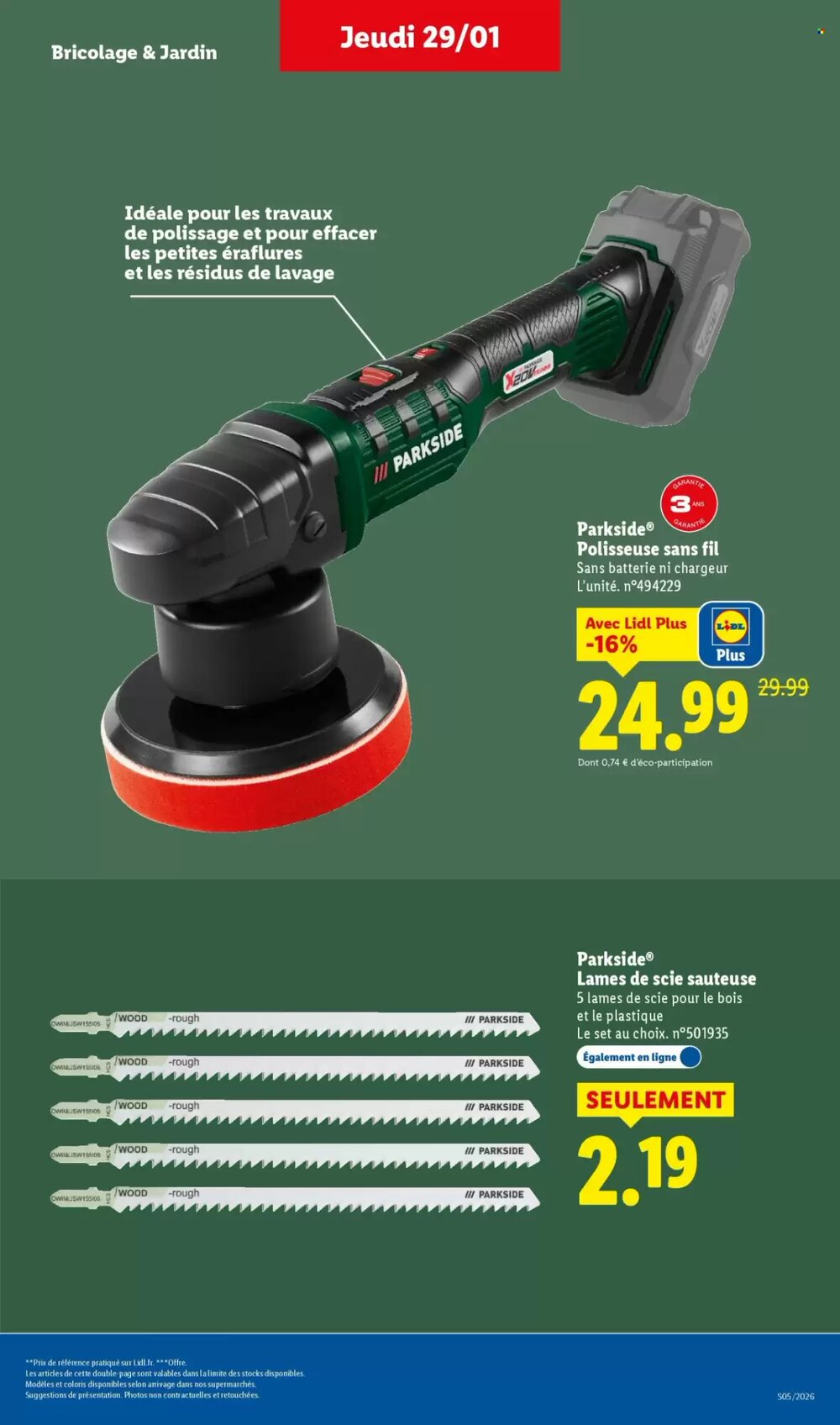 Prospectus promotionnel Lidl valable à partir du 26/01/2026 - Page 25.