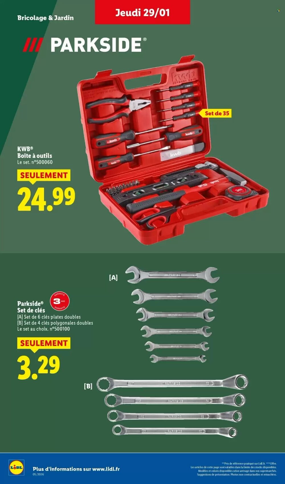 Prospectus promotionnel Lidl valable à partir du 26/01/2026 - Page 32.