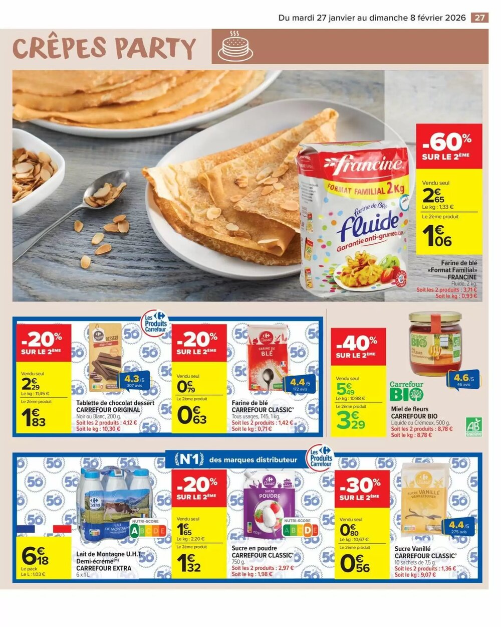 Prospectus promotionnel Carrefour Market valable à partir du 27/01/2026 - Page 29.
