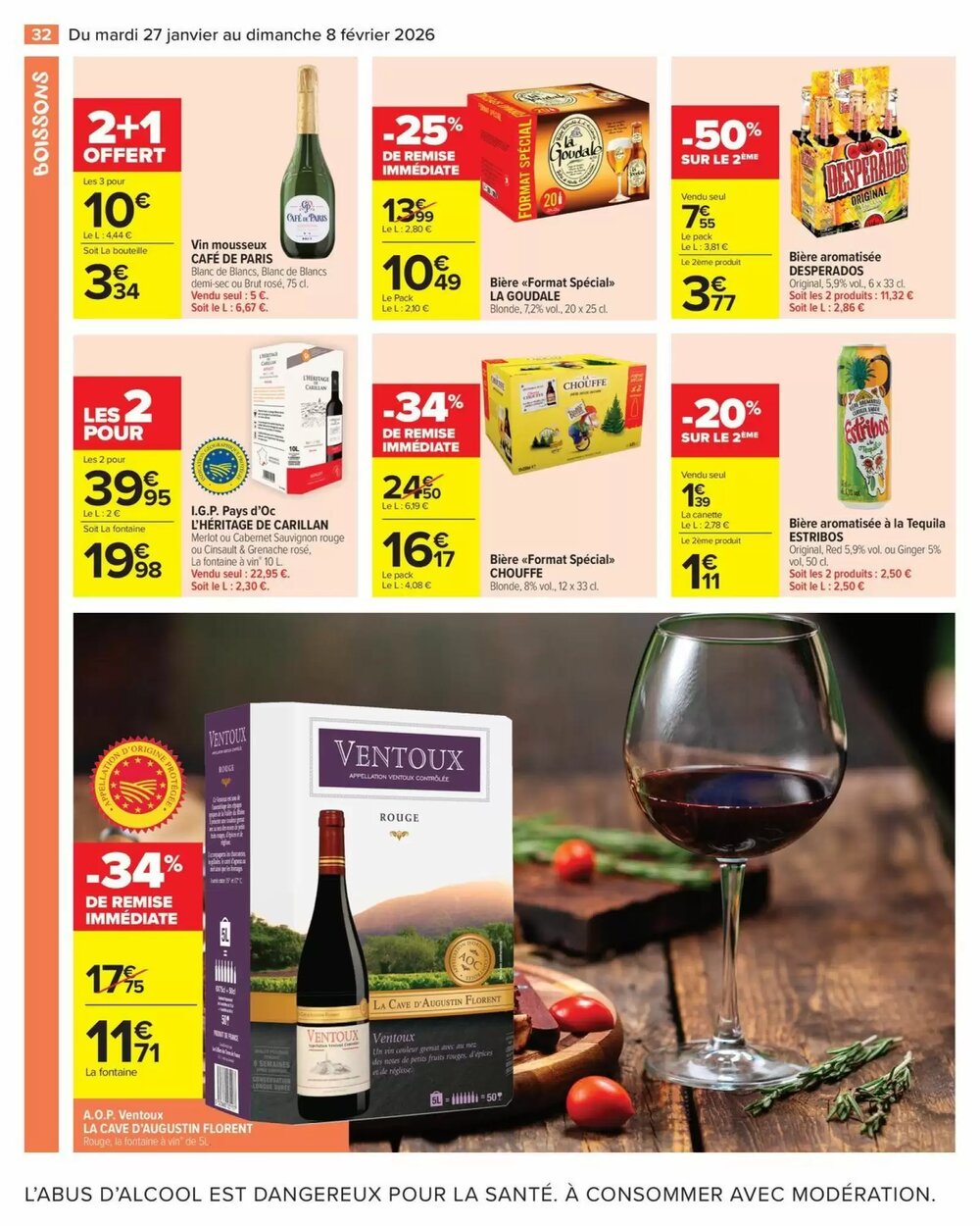 Prospectus promotionnel Carrefour Market valable à partir du 27/01/2026 - Page 34.