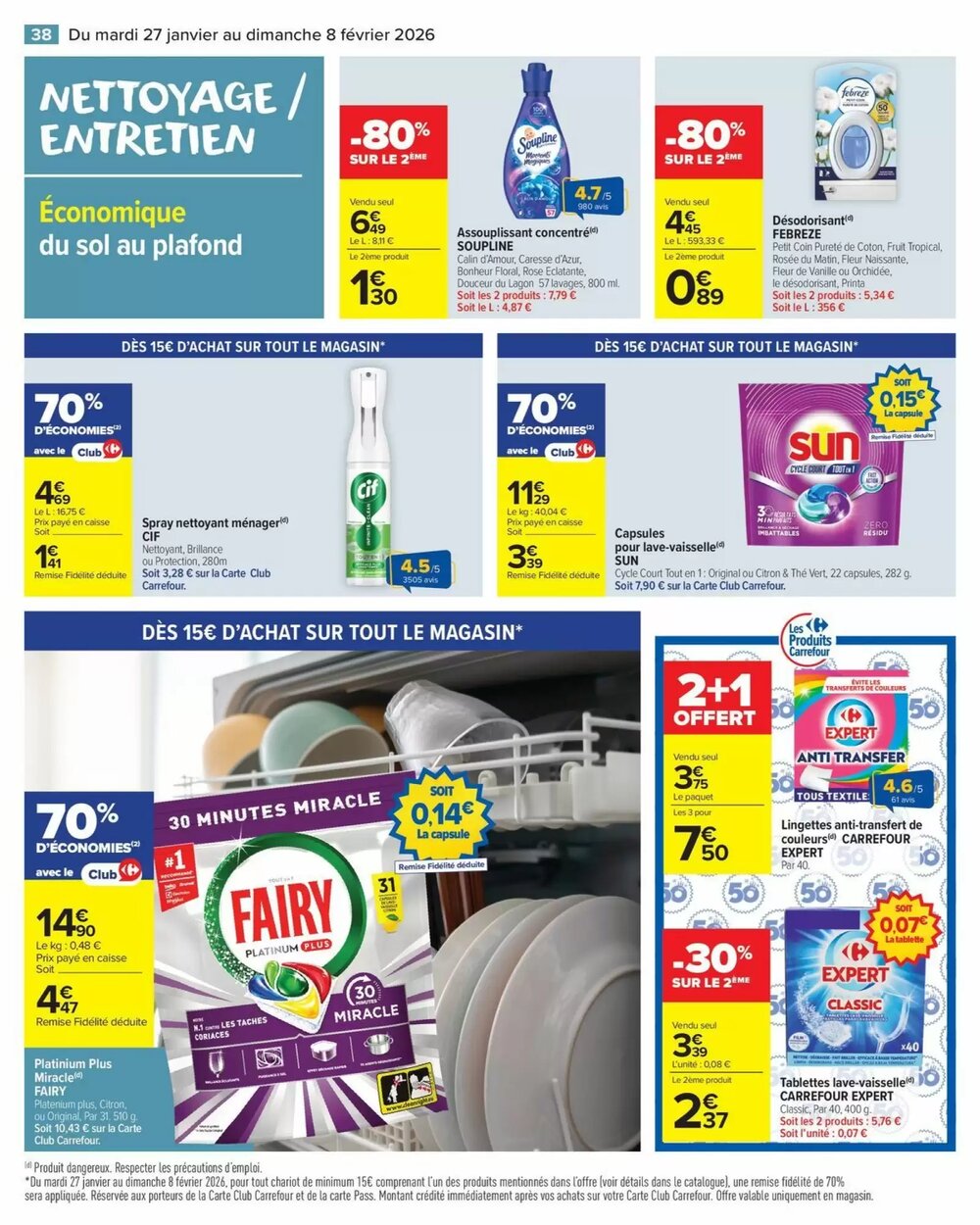 Prospectus promotionnel Carrefour Market valable à partir du 27/01/2026 - Page 40.