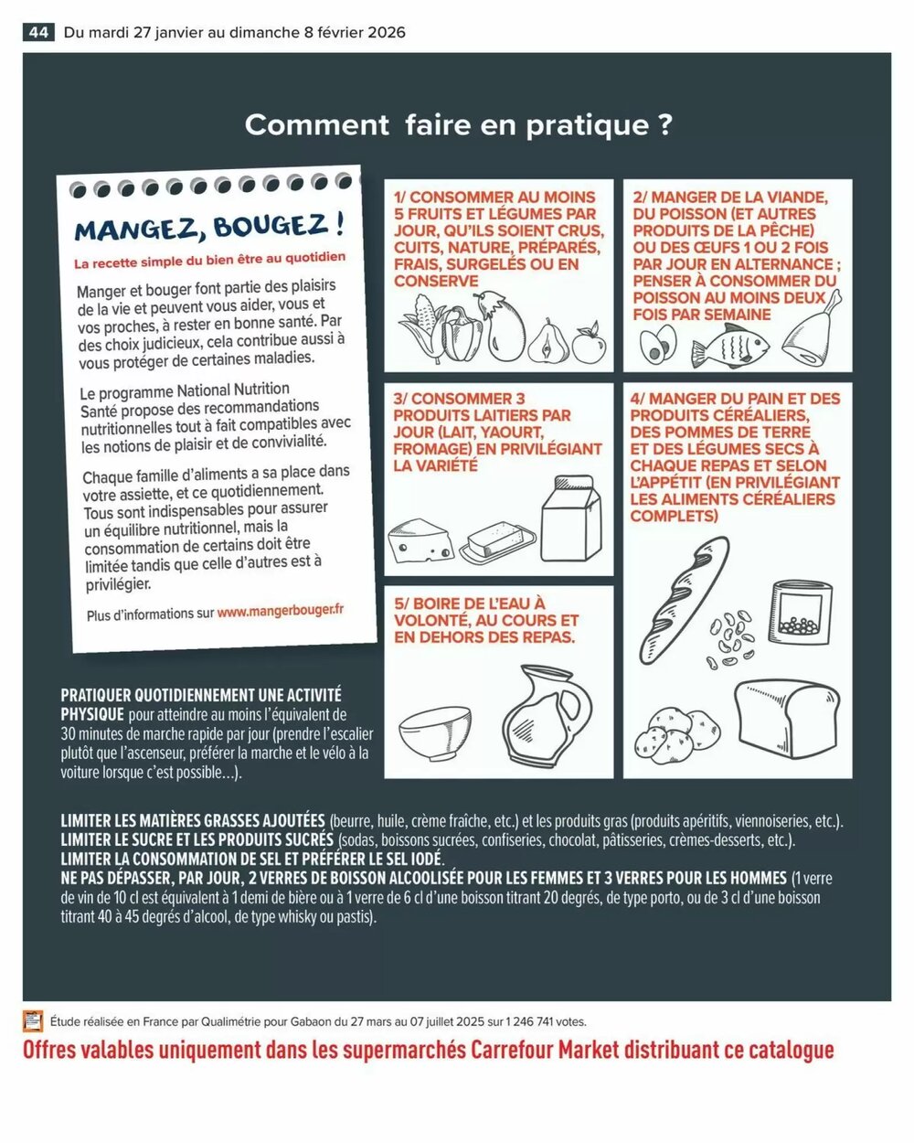 Prospectus promotionnel Carrefour Market valable à partir du 27/01/2026 - Page 46.