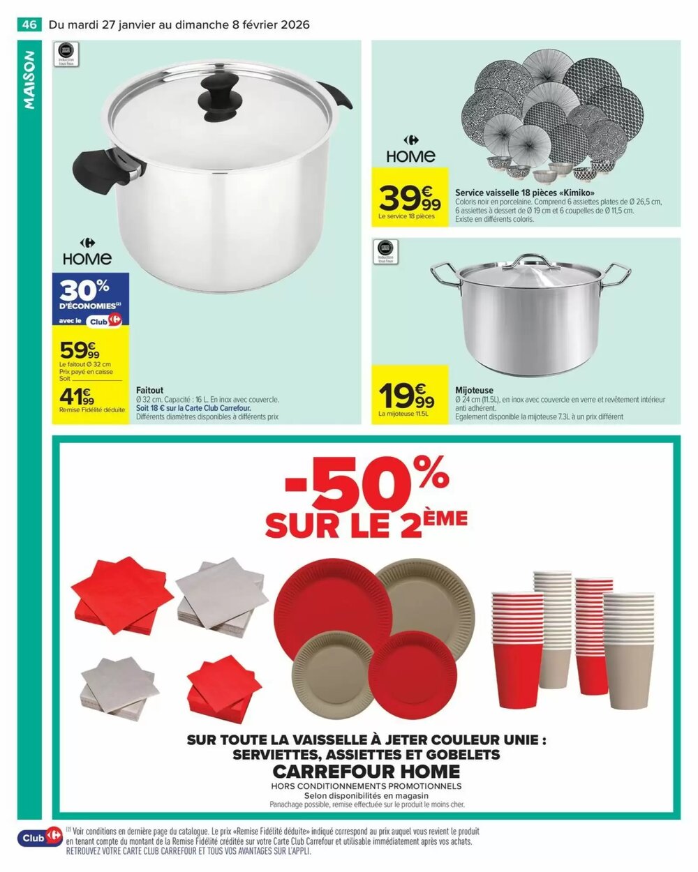 Prospectus promotionnel Carrefour Market valable à partir du 27/01/2026 - Page 48.
