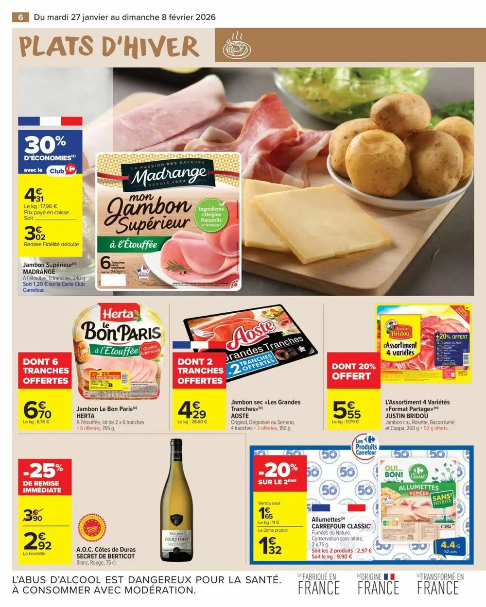 Prospectus promotionnel Carrefour Market valable à partir du 27/01/2026 - Page 8.