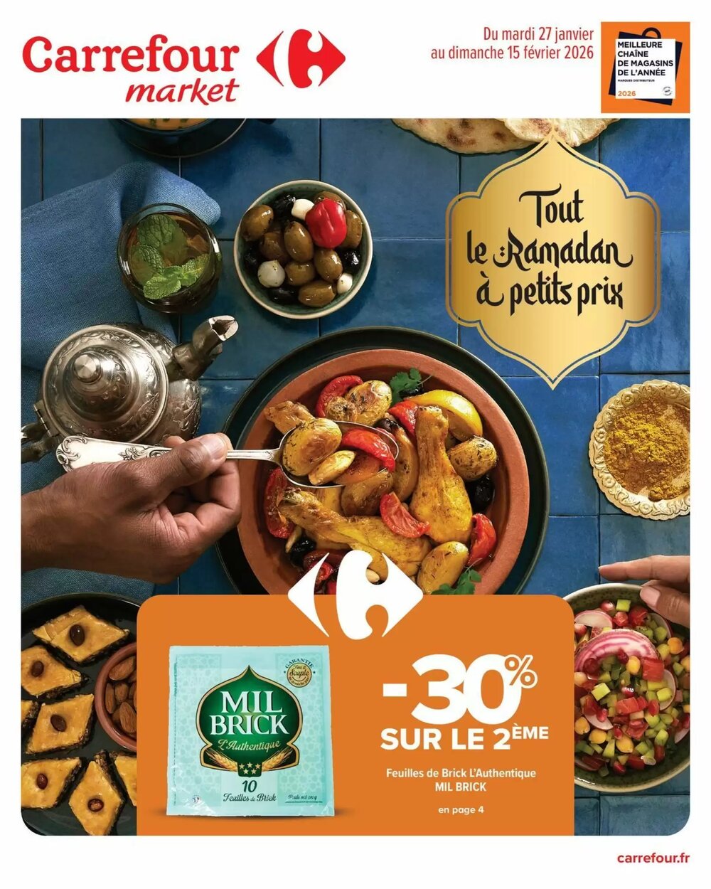 Prospectus promotionnel Carrefour Market valable à partir du 27/01/2026 - Page 1.