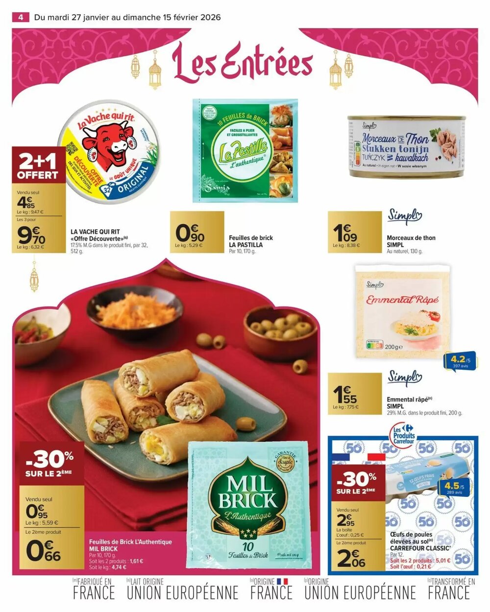 Prospectus promotionnel Carrefour Market valable à partir du 27/01/2026 - Page 4.