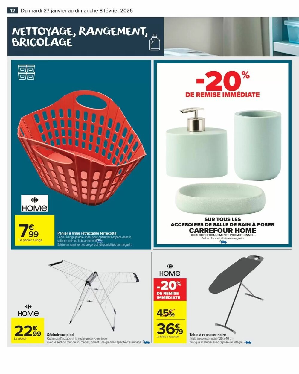 Prospectus promotionnel Carrefour Market valable à partir du 27/01/2026 - Page 12.