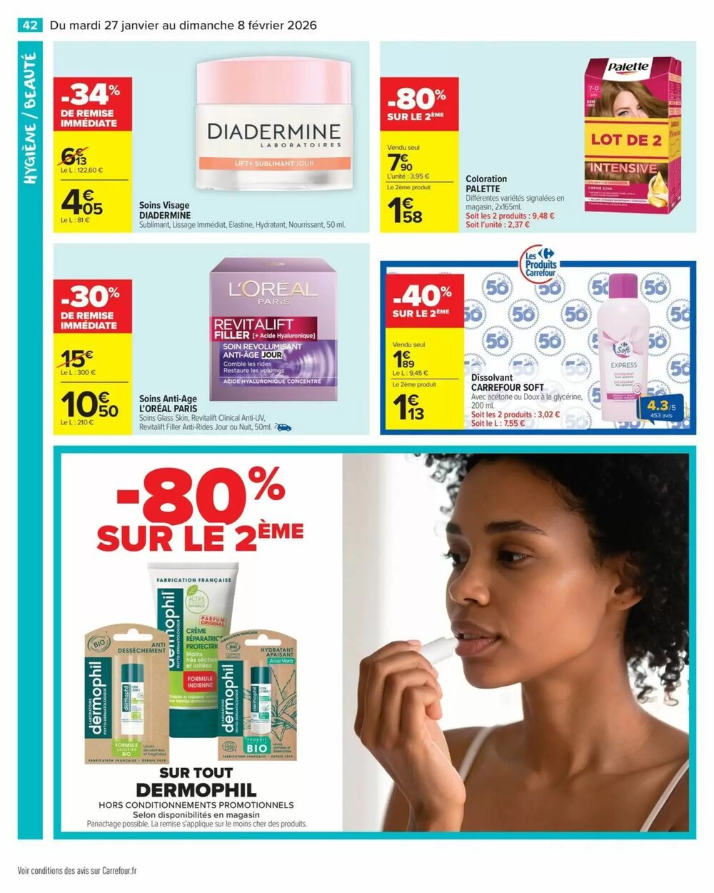 Prospectus promotionnel Carrefour valable à partir du 27/01/2026 - Page 44.