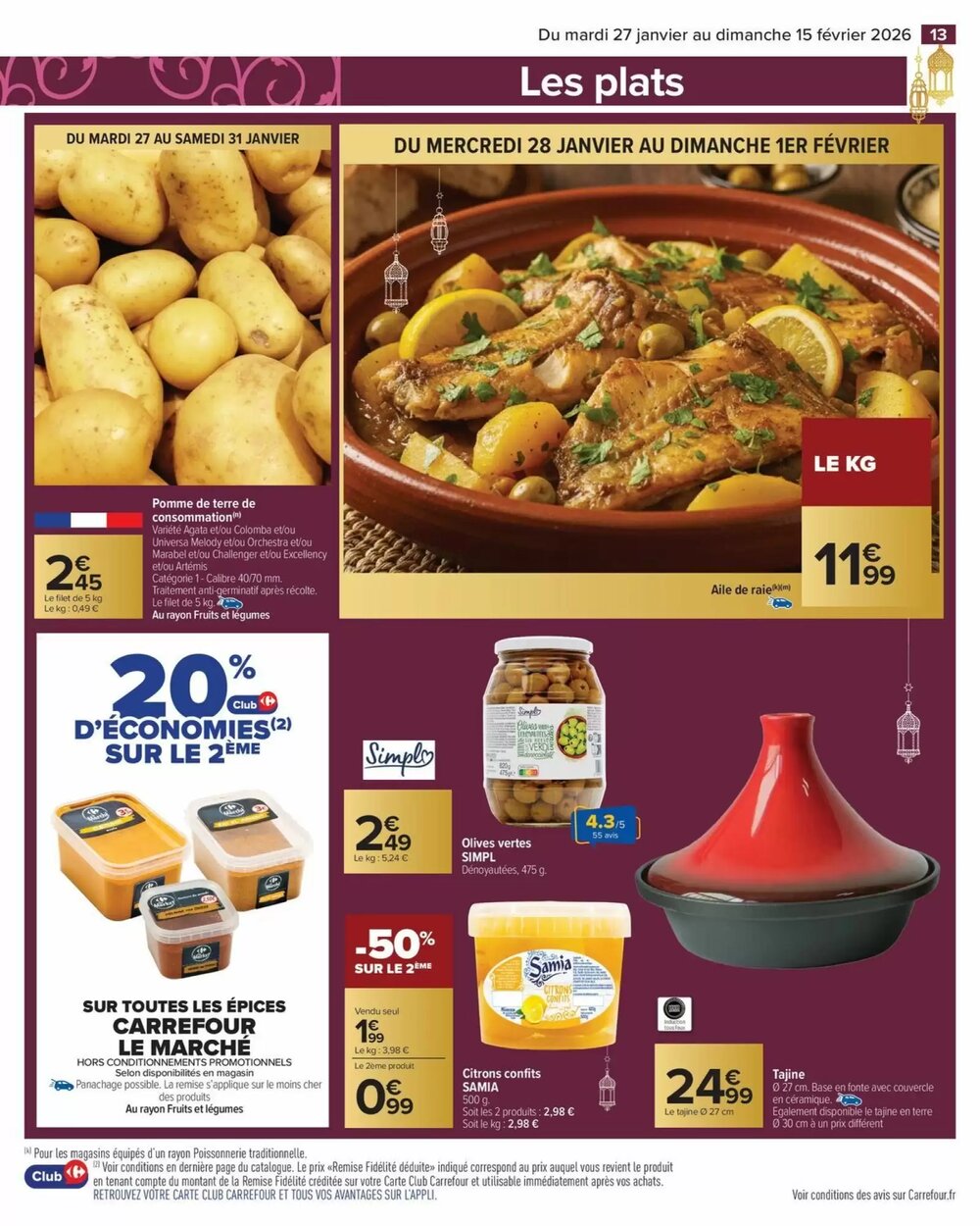 Prospectus promotionnel Carrefour valable à partir du 27/01/2026 - Page 13.