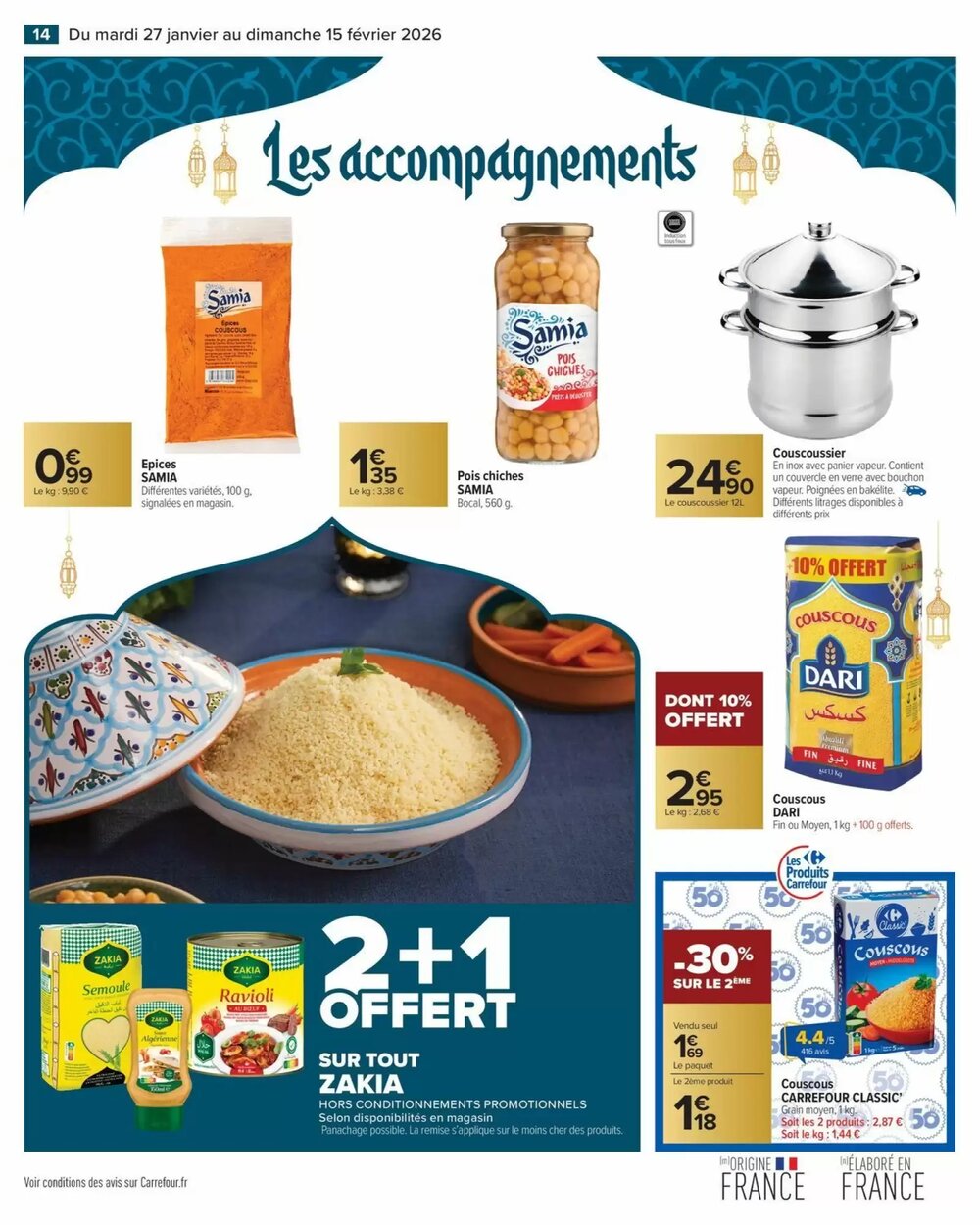 Prospectus promotionnel Carrefour valable à partir du 27/01/2026 - Page 14.