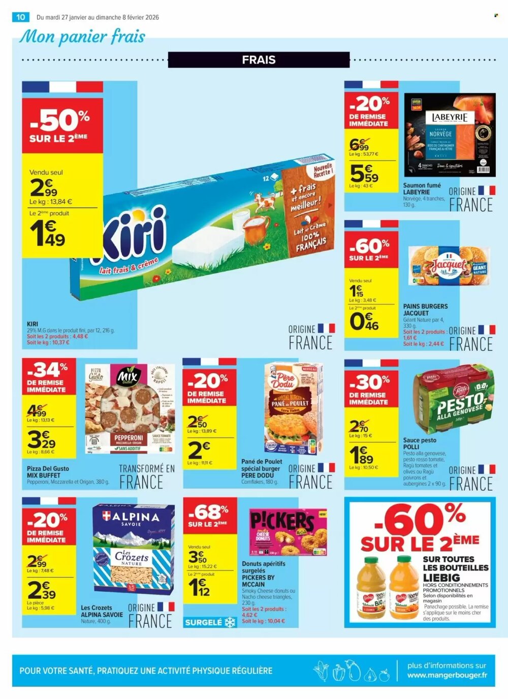 Prospectus promotionnel Carrefour valable à partir du 27/01/2026 - Page 10.