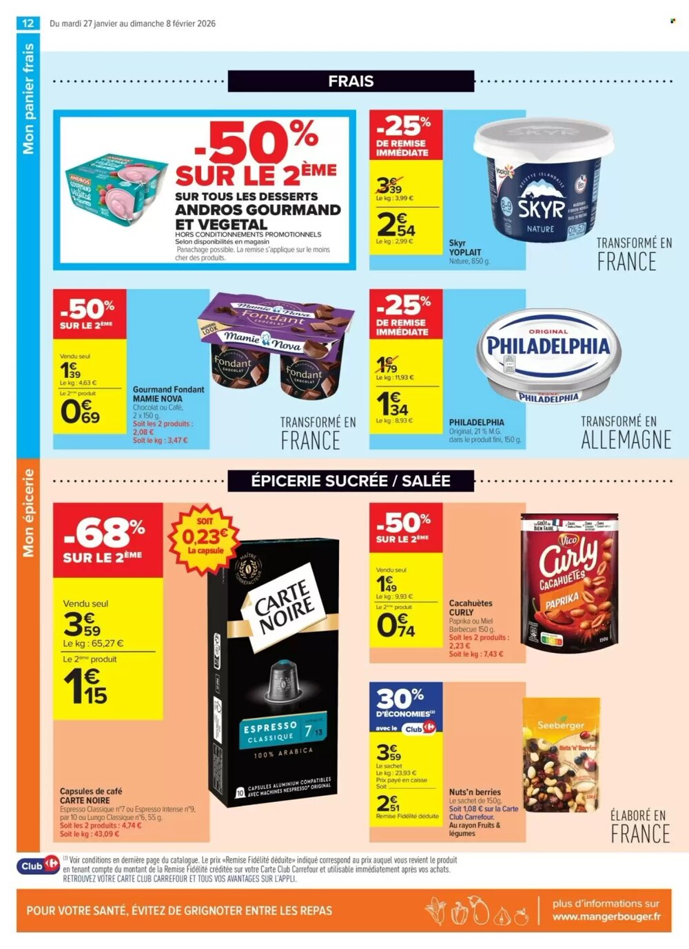 Prospectus promotionnel Carrefour valable à partir du 27/01/2026 - Page 12.