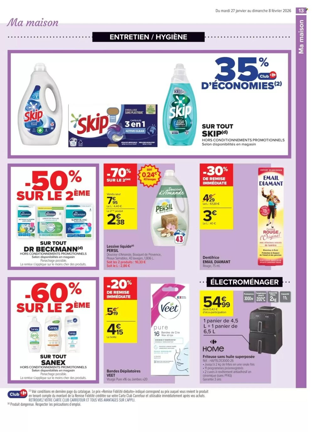 Prospectus promotionnel Carrefour valable à partir du 27/01/2026 - Page 13.