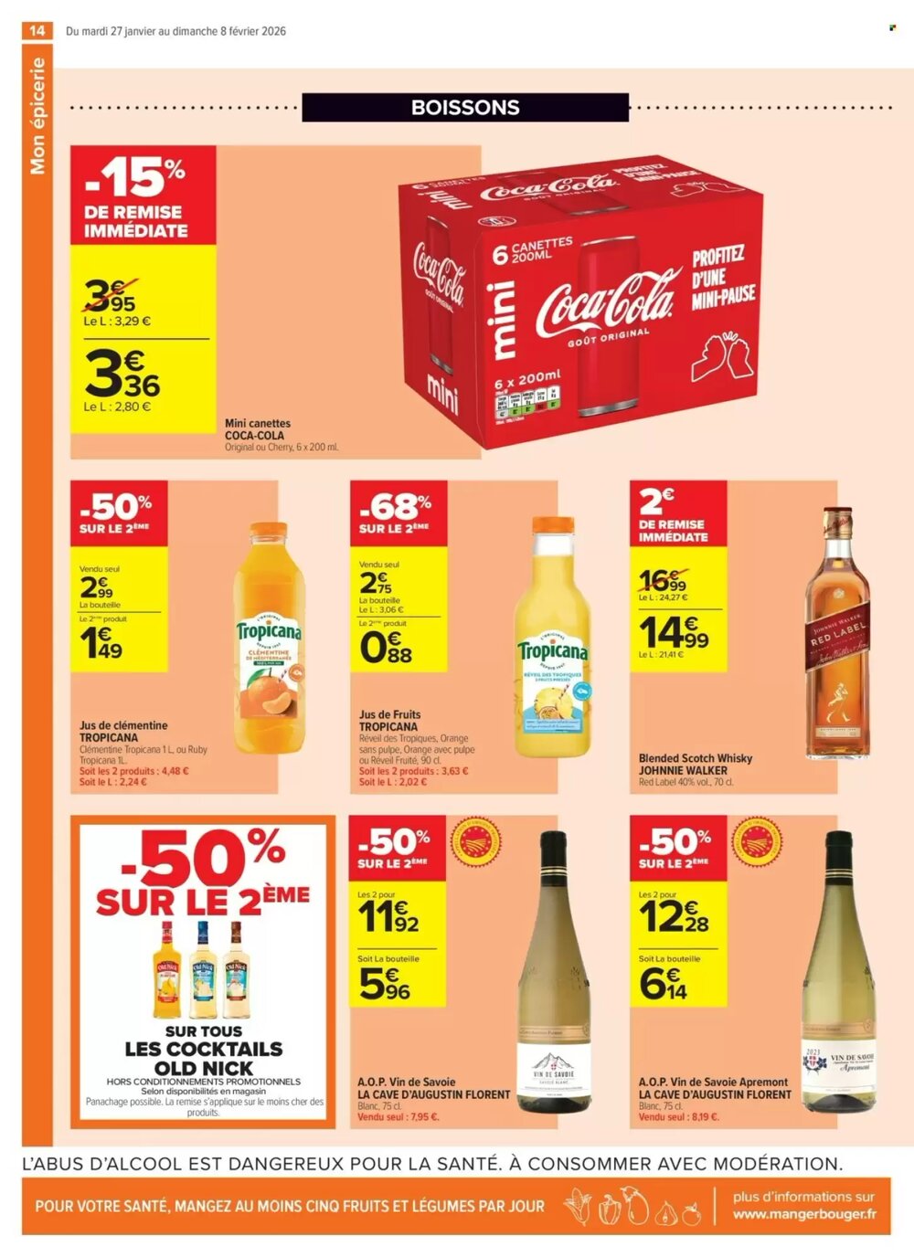 Prospectus promotionnel Carrefour valable à partir du 27/01/2026 - Page 14.