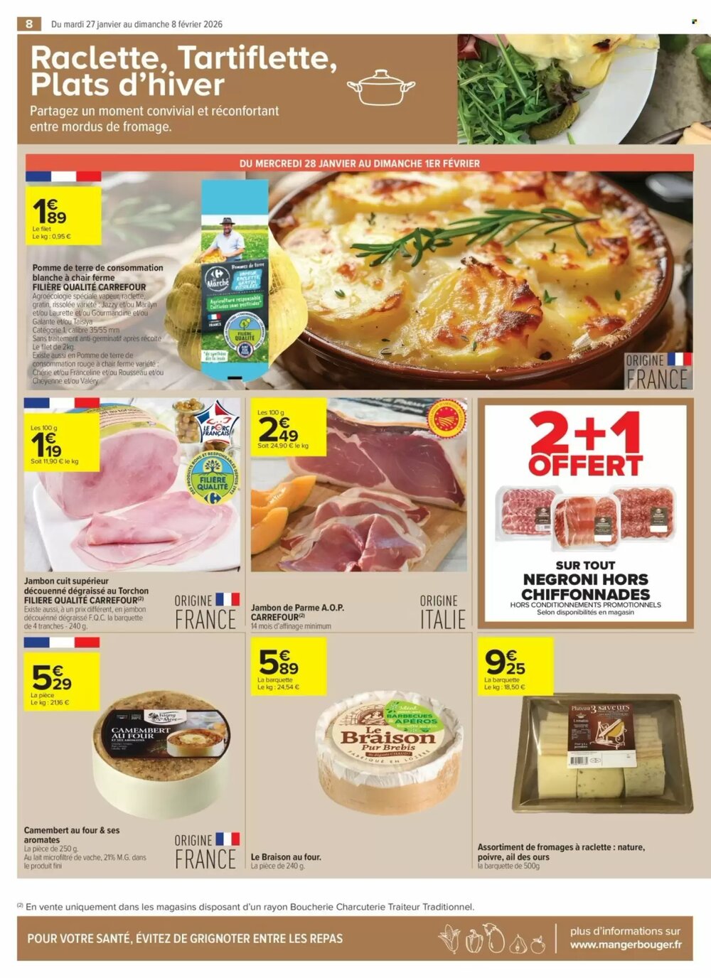Prospectus promotionnel Carrefour valable à partir du 27/01/2026 - Page 8.