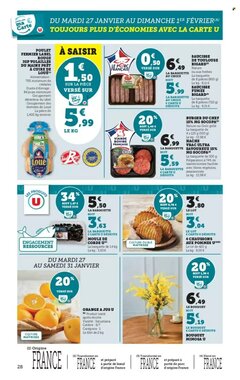 Prospectus promotionnel Hyper U valable à partir du 27/01/2026 - Page 28.