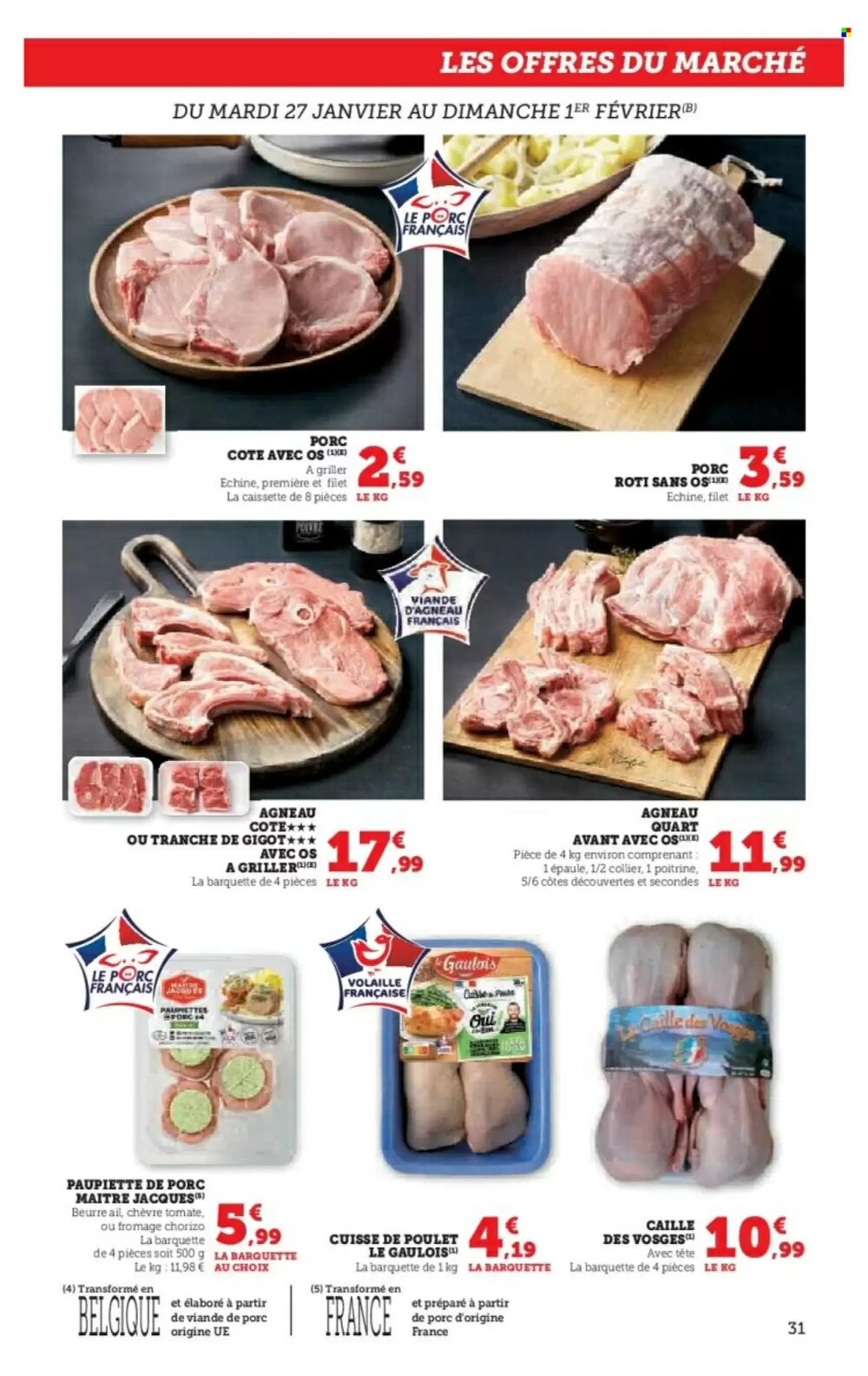 Prospectus promotionnel Hyper U valable à partir du 27/01/2026 - Page 31.