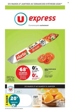 Prospectus promotionnel U Express valable à partir du 27/01/2026