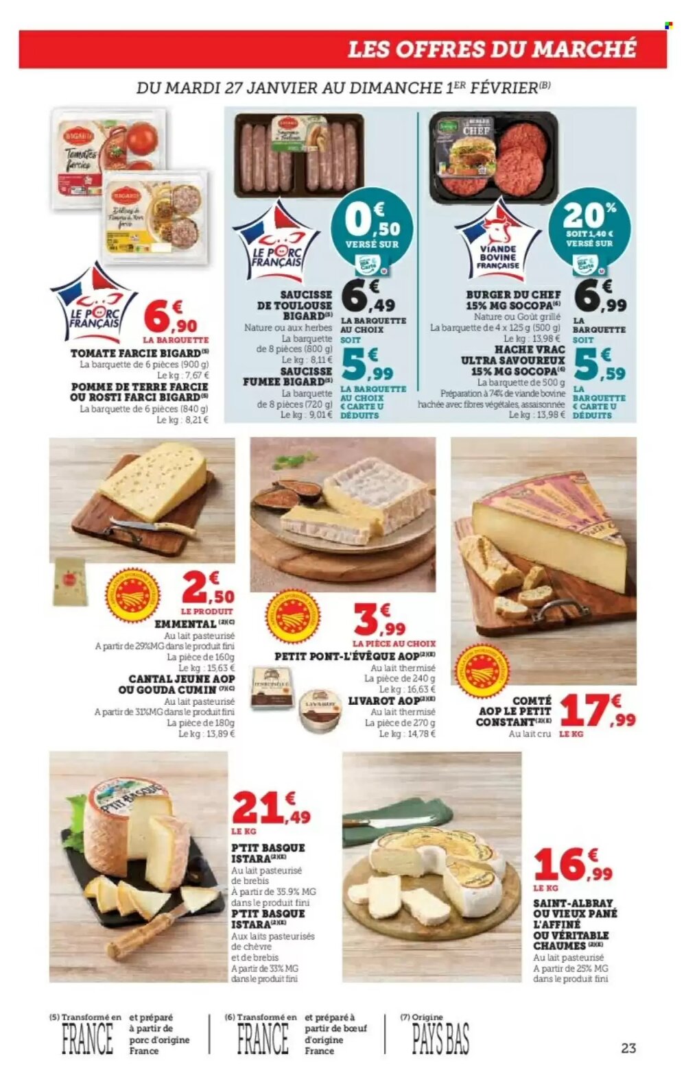 Prospectus promotionnel Super U valable à partir du 27/01/2026 - Page 23.