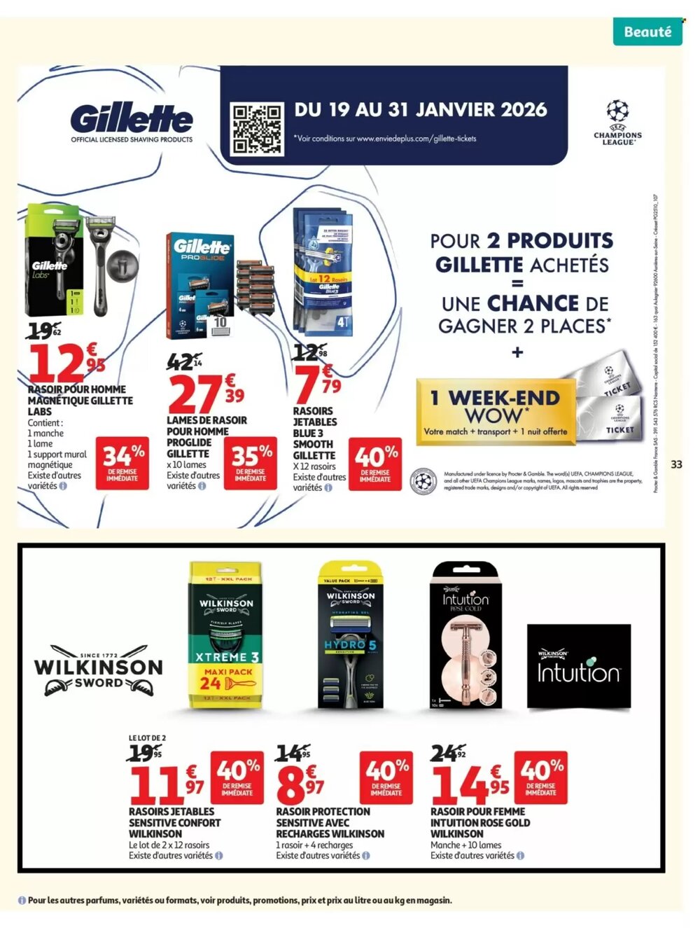 Prospectus promotionnel Auchan valable à partir du 27/01/2026 - Page 33.