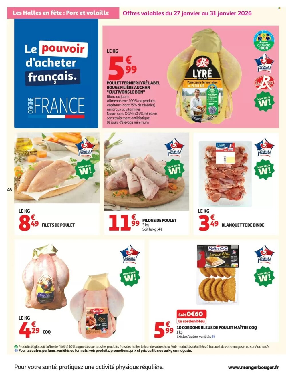 Prospectus promotionnel Auchan valable à partir du 27/01/2026 - Page 46.