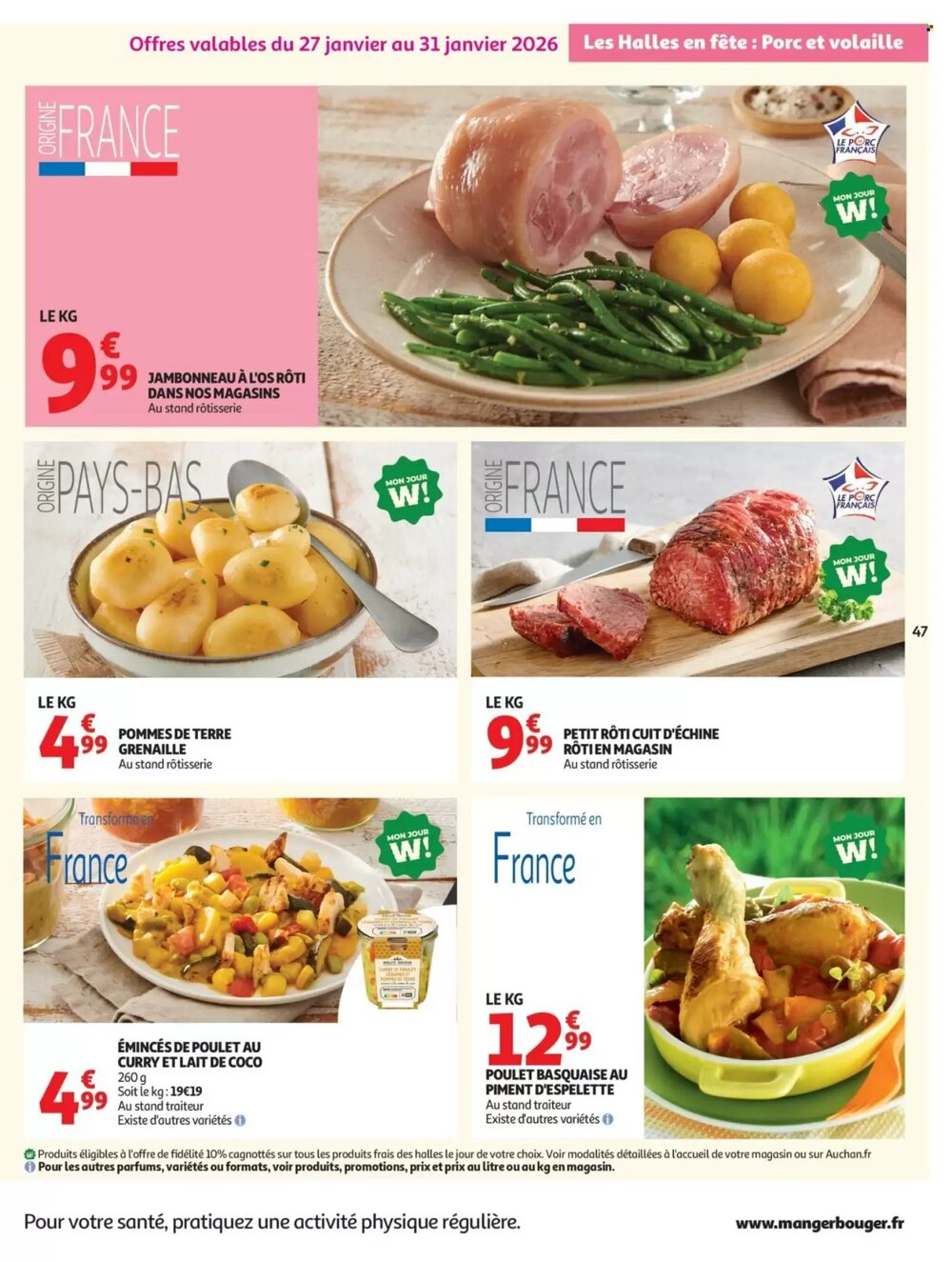 Prospectus promotionnel Auchan valable à partir du 27/01/2026 - Page 47.