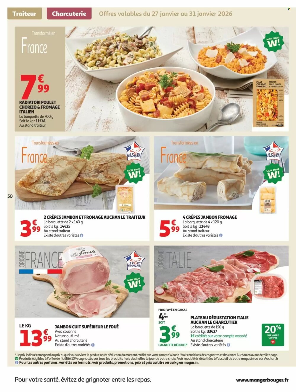 Prospectus promotionnel Auchan valable à partir du 27/01/2026 - Page 50.