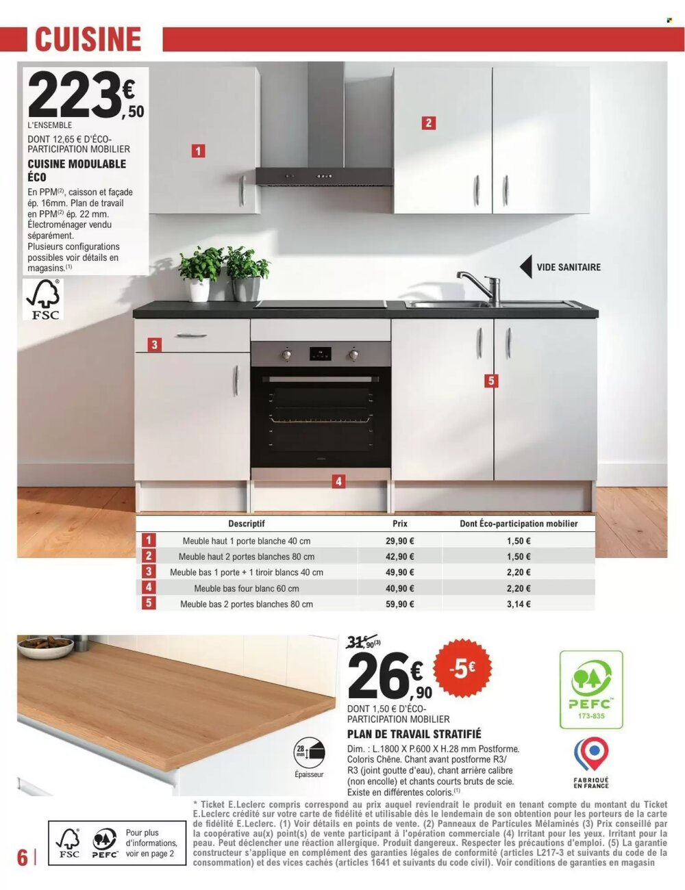 Prospectus promotionnel E.Leclerc Brico valable à partir du 27/01/2026 - Page 6.