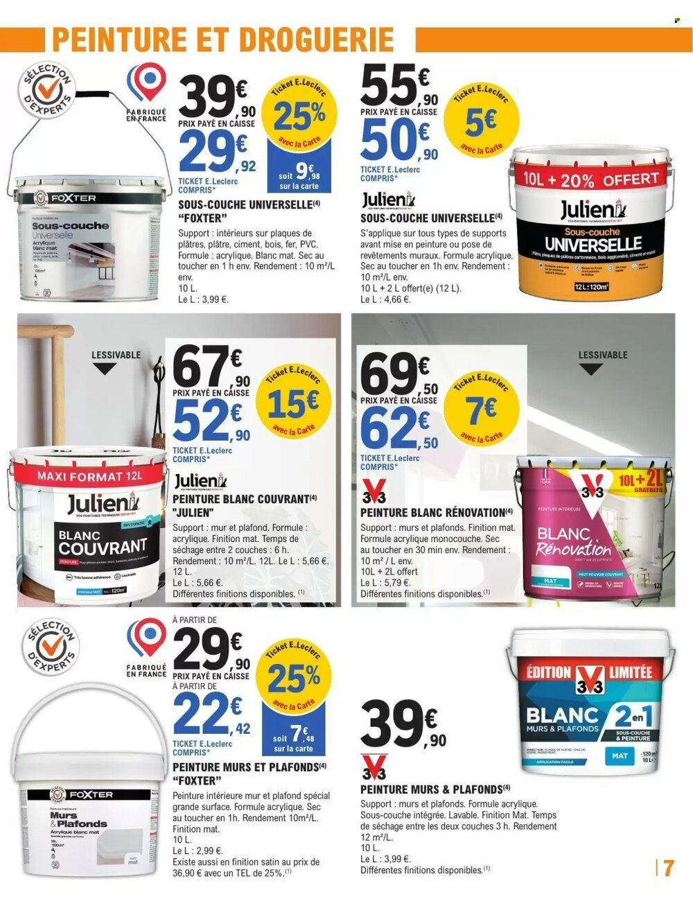 Prospectus promotionnel E.Leclerc Brico valable à partir du 27/01/2026 - Page 7.