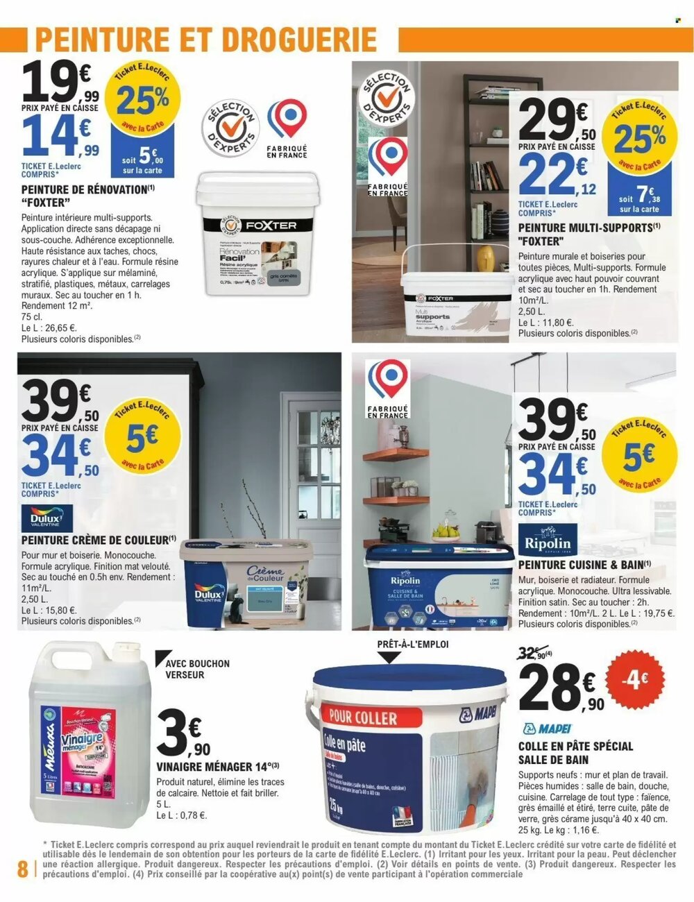 Prospectus promotionnel E.Leclerc Brico valable à partir du 27/01/2026 - Page 8.