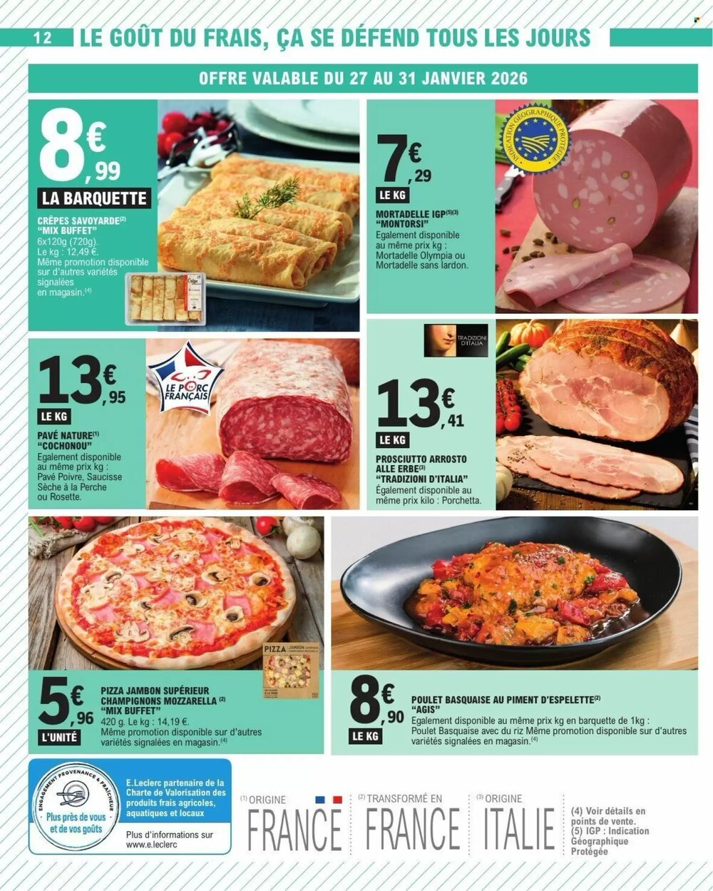 Prospectus promotionnel E.Leclerc valable à partir du 27/01/2026 - Page 12.