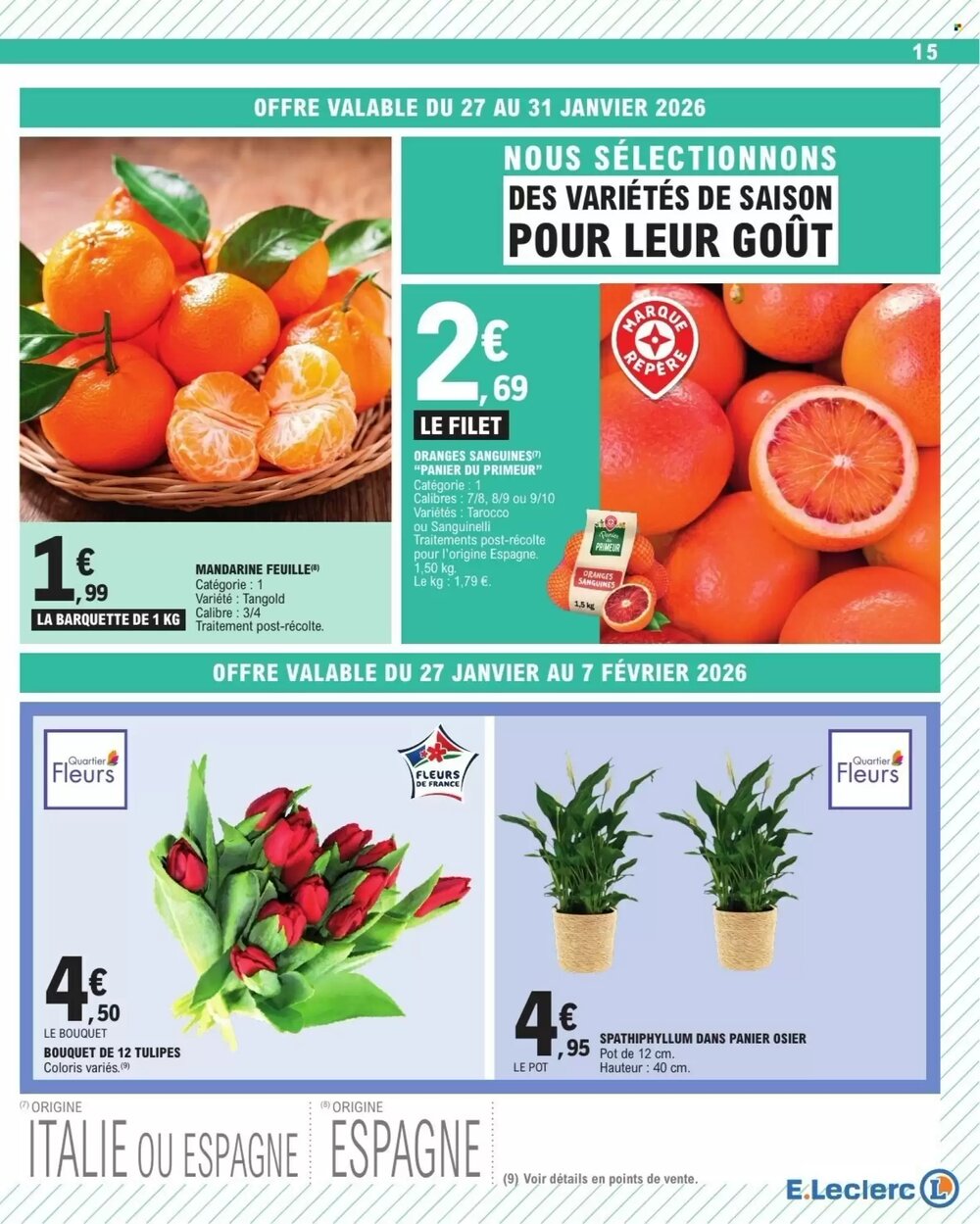 Prospectus promotionnel E.Leclerc valable à partir du 27/01/2026 - Page 15.