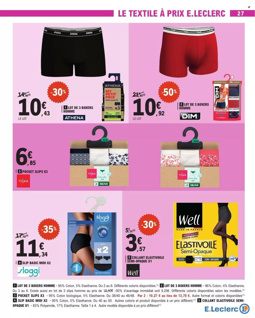 Prospectus promotionnel E.Leclerc valable à partir du 27/01/2026 - Page 27.
